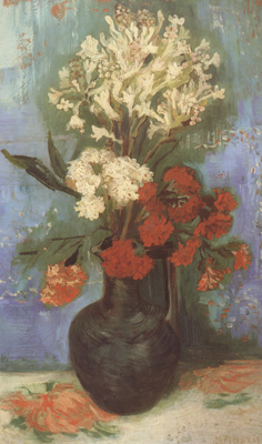 Vincent Van Gogh Vase with Carnations and Othe Flowers (nn04)